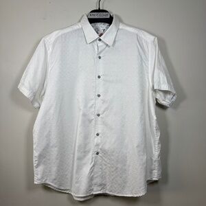 Robert Graham White Short Sleeve Shirt